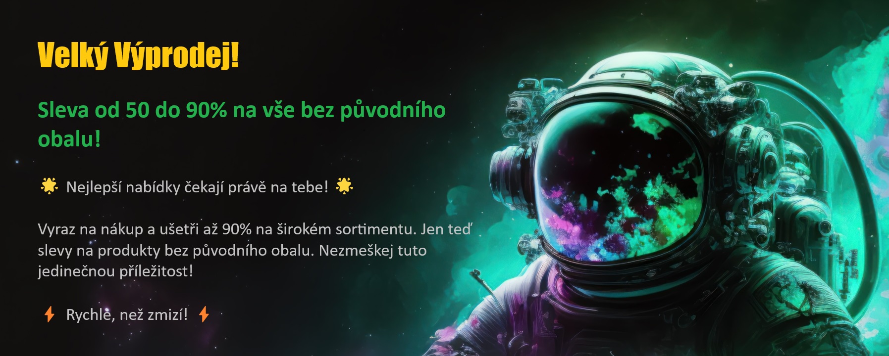 Sleva na zboží bez obalu