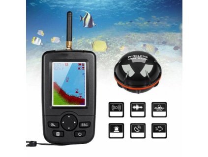 aECHOSONDA FISH FINDER SONAR DETEKTOR RYB BEZDRATOVY Znacka zadna znacka
