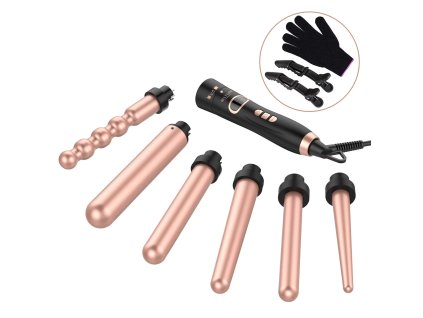 aBestope Travel Size Professional 1 25 Tourmaline Ceramic 6 1 Curling Iron Interchangeable Hair Wand Set Protective Glove Ionic Rose Gold b161eaf2 663c 4e79 a961 1e3c17a81aaa 1.313cbbd1285a45de02a0ca4ea45d