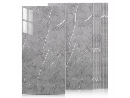 10 X SAMOLEPICI PANEL SEDY MRAMOR PVC NASTENNE PANELY LAMINAT 30 CM X 60 CM