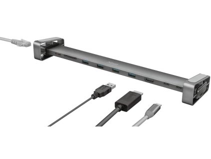 TRUST DALYX 10-in-1 USB-C Dockingstation, Gigabit LAN, 4K