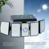 medium 660 660 47542 LIVINGbasics LVHT JY2101 Brands 5 Rotatable Head Waterproof Motion Sensor Wireless Solar Security Lights LIVINGbasics