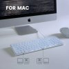 Perixx PERIBOARD-333M Kompakte beleuchtete Tastatur für Mac