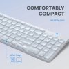 Perixx PERIBOARD-333M Kompakte beleuchtete Tastatur für Mac