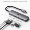 auflat or usb c hub 4 in 1 or pd or uni 2 5000x