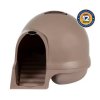 aPetmate Booda Dome Clean Step Plastic Enclosed Cat Litter Box with Steps 95 Recycled Titanium 49cf7953 1bb7 4263 89fb 076d4dac864d.a5731459794adbd73d9bb2938a2034c3