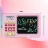 Smart Educational Tool for Kids, Calculator, Display + Pencil, Pink