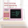 Intelligentes Lernwerkzeug für Kinder, Rechner, Display + Stift, rosa