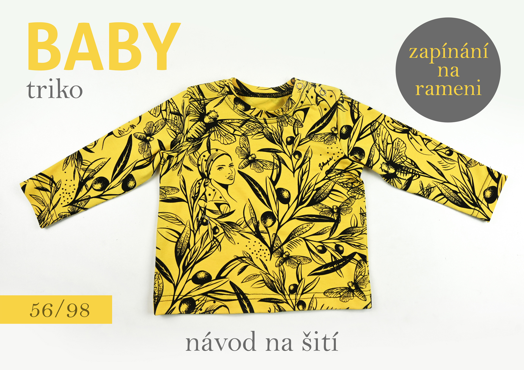 Návod na šití BABY triko se zapínáním