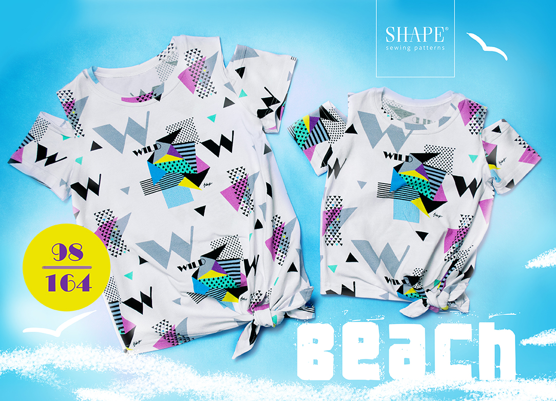 Návod na šití tričko BEACH