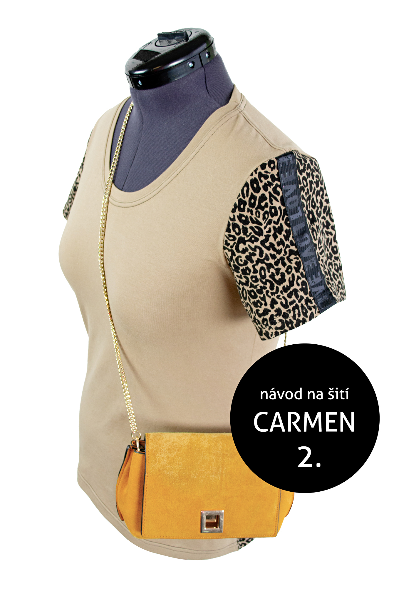 Návod na šití triko CARMEN - hladký rukáv