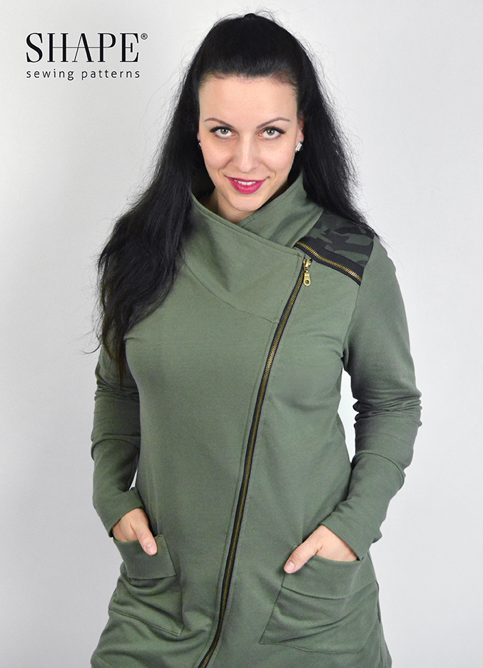 Návod na šití mikina DRAGON - límec + podsádka