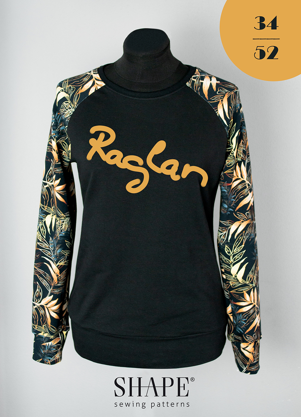 Návod na šití mikina RAGLAN