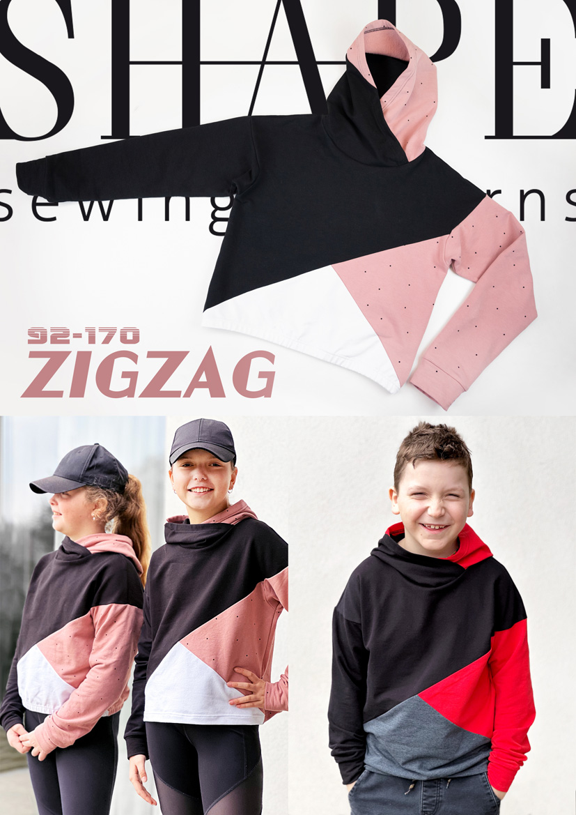 Návod na mikinu ZIGZAG