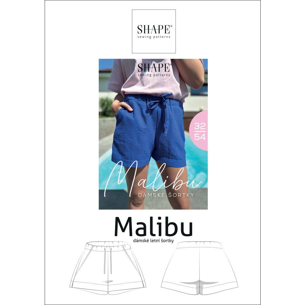 SHAPE_malibu_damske_sortky_kratase_strihSHAPE malibu papir