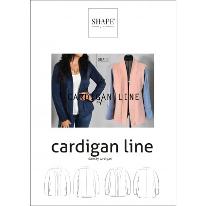 SHAPE cardigan line papirovy strih