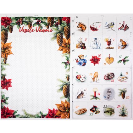 SHAPE adventni kalendar panel