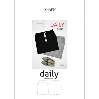 SHAPE daily sukne papirovy strih