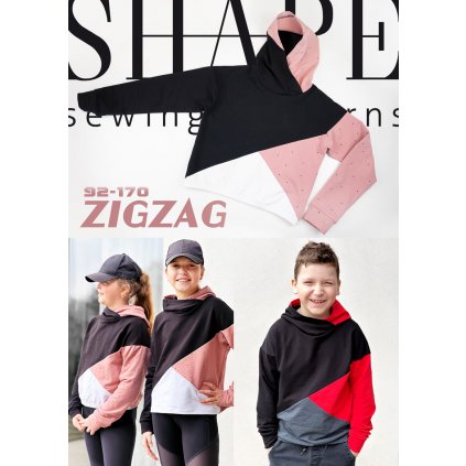 SHAPE detska mikina strih ZIGZAG