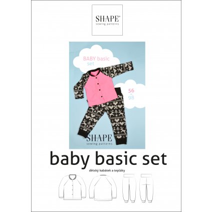 SHAPE BABY set papirovy strih detsky kabatek teplaky