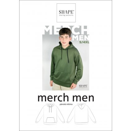 SHAPE merch men střih papírový mikina pánská