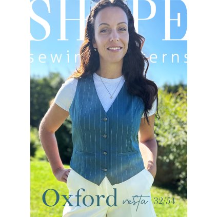 SHAPE Oxford damska vesta strih