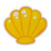 SM005 04 shell yellow orange ve velké velikosti