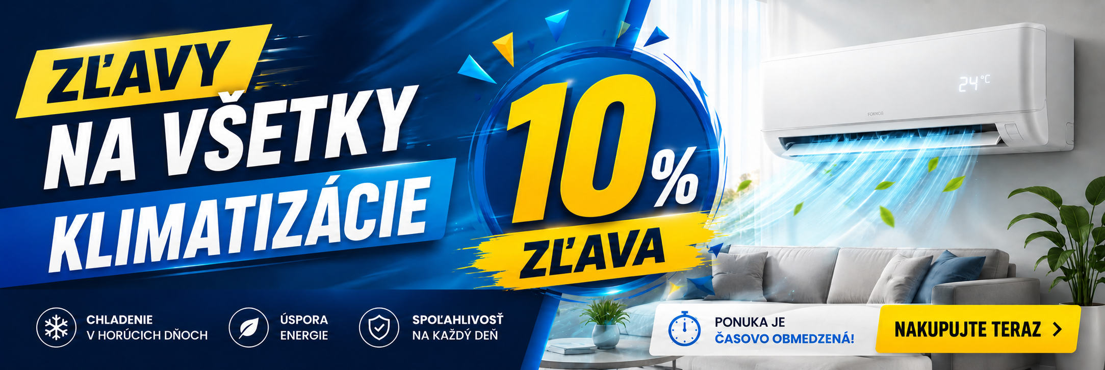 Zľavy na všetky klimatizácie