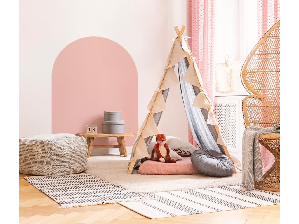 Boho nálepka na zeď. Minimalista