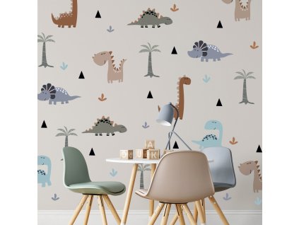 Dinosauři nálepky na zeď. Zábavné dinosauři