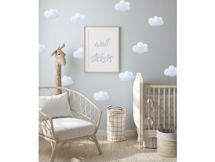 Nálepky na zdi mraků. Mraky nástěnné umění