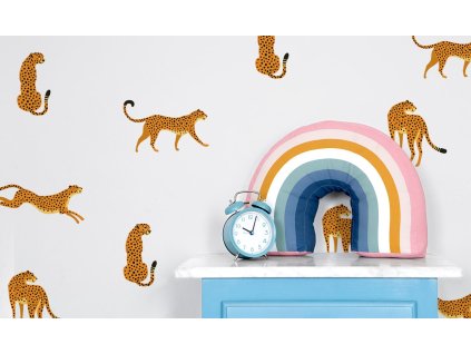 Safari zvieratá nálepky na stenu. Divoké zvieratá