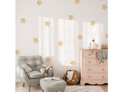 Hviezdy Nálepky na stenu. Pastelové hviezdy