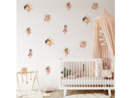 Pohádkové nálepky na zdi. Forrest víly