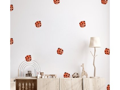 Berušky nálepky na zeď, Lanshells of Wall nálepky, nálepky na zdi, nálepky Lanshells na zdi, samolepky pro dětské pokoje na zdi, dětské samolepky na zdi, šňůra