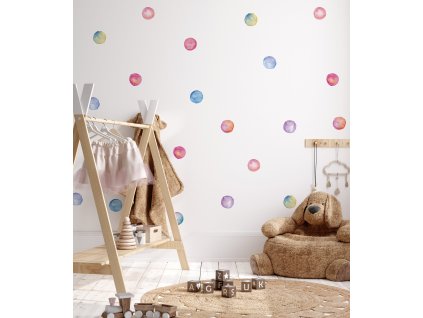 Tečky na zdi. Dotkové tečky (2)