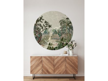 BOHO Circle Nálepka na stenu. Geometrické nástenné dekorácie