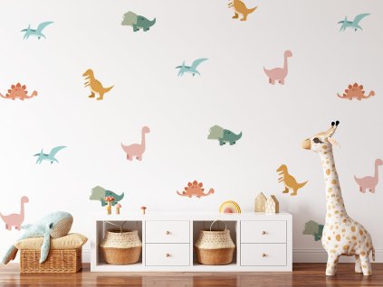 Dinosaury nálepky na stenu. Zábavné dinosaury (2)