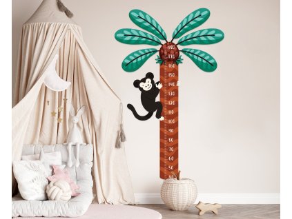 Nálepka na zeď s růstovým diagramem. Snadné loupání a lepení (5)