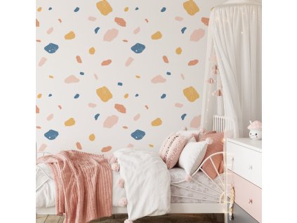 Samolepka na stenu. Abstraktné tvary (4)