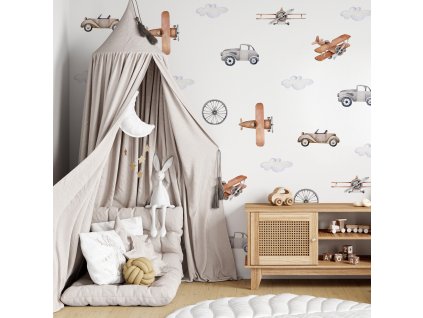 Nálepky na zdi auta. Dětský pokoj