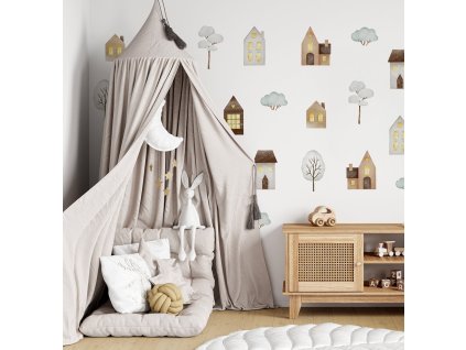 Obrovská sada nálepky na zeď. Dekorace dětského pokoje