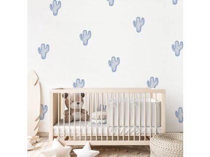 Nálepky na stenu kaktus. Detské dekorácie