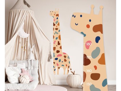 Nálepka na zeď s růstovým diagramem. Snadné loupání a lepení (6)