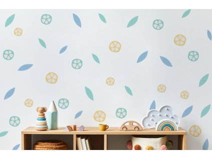 Nálepka na zdi. Abstraktní tvary (6)