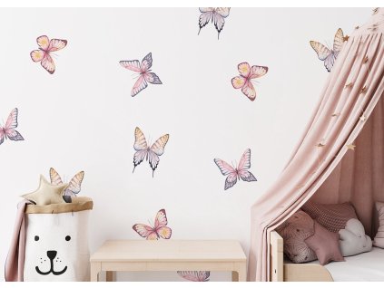 Motýľ Nálepky na stenu. Detská izba dekorácie (3)