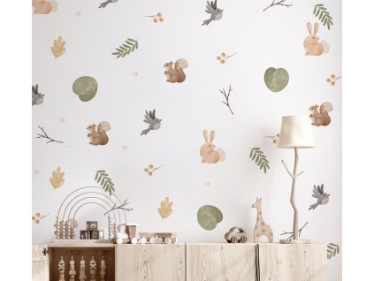 Nálepky na stenu zvierat. Divokých zvierat