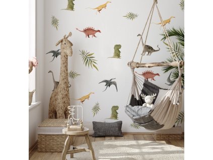 Dinosaury nálepky na stenu. Zábavné dinosaury (8)