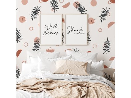 Samolepka na stenu. Abstraktné tvary (9)