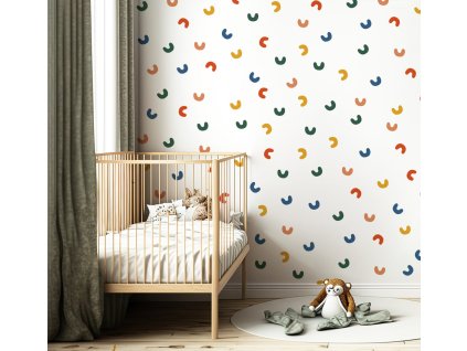 Nálepka na zdi. Abstraktní tvary (11)